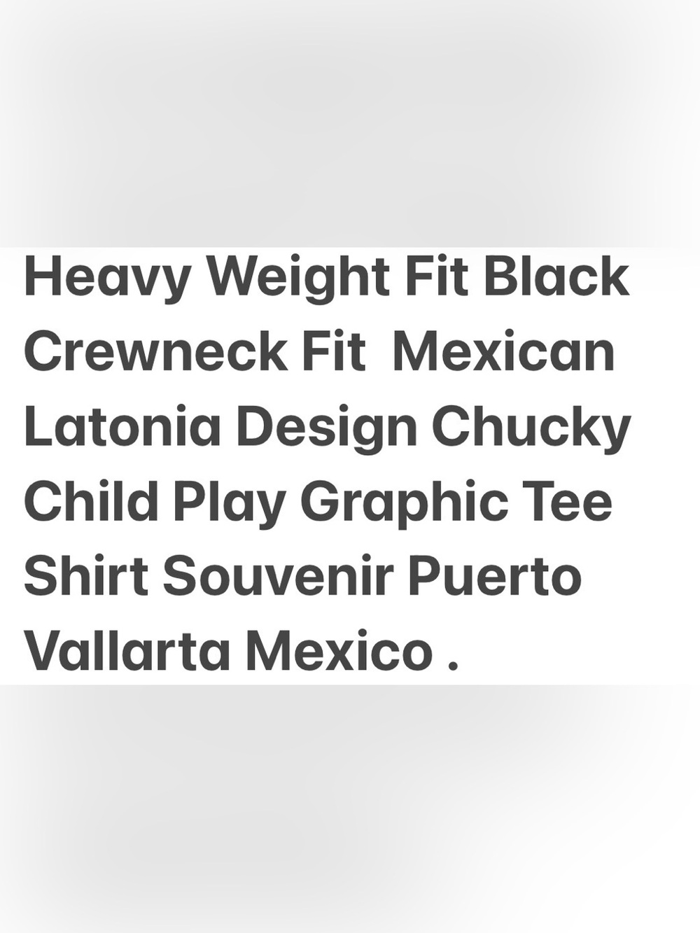 New Unisex Loteria El Chucky Puerto Vallarta , Mexico Size Medium . - Picture 5 of 8